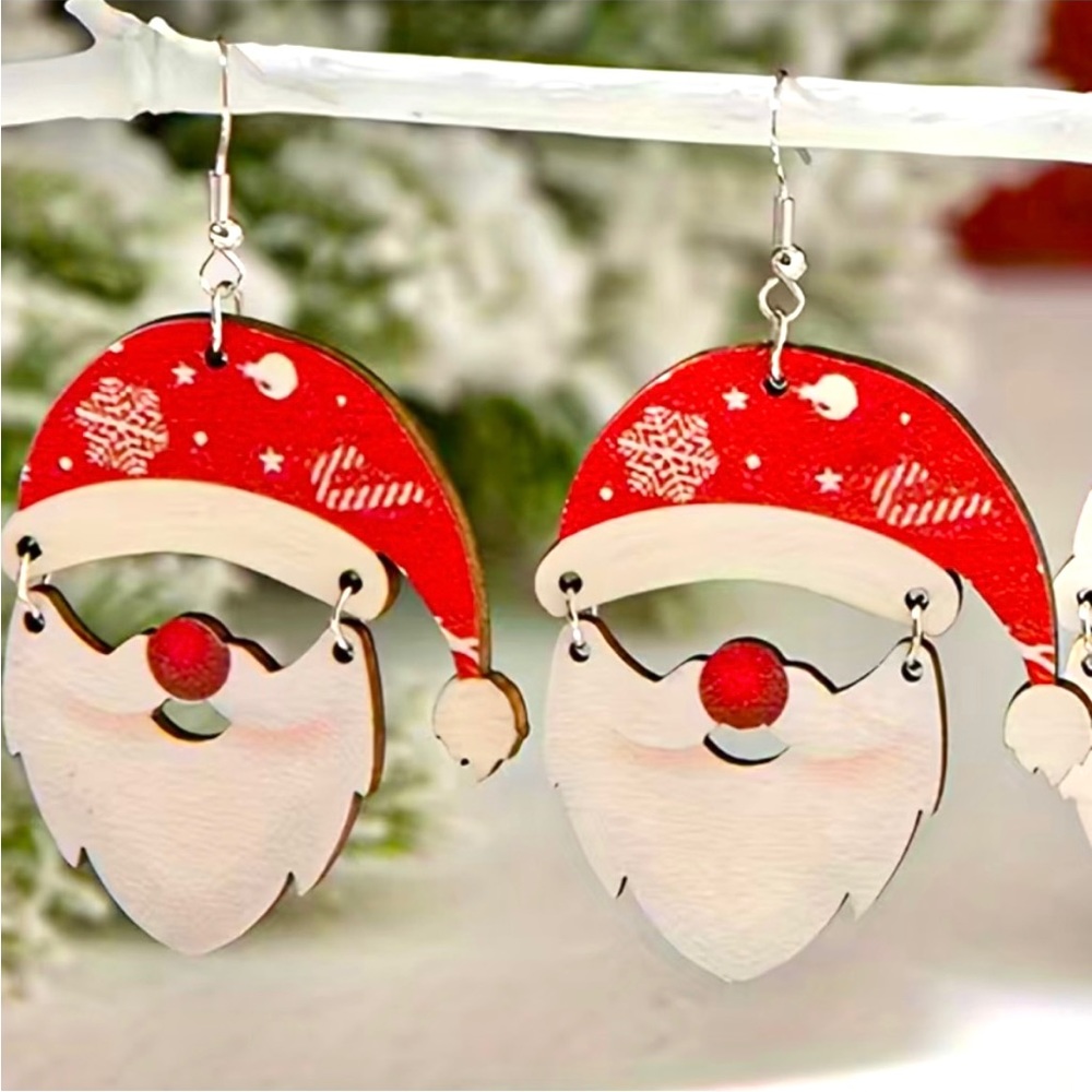 Santa Dangle Earrings